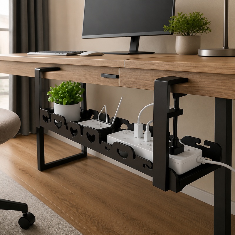 Desk Setup Requirements - Plateau métallique sous le bureau pour
