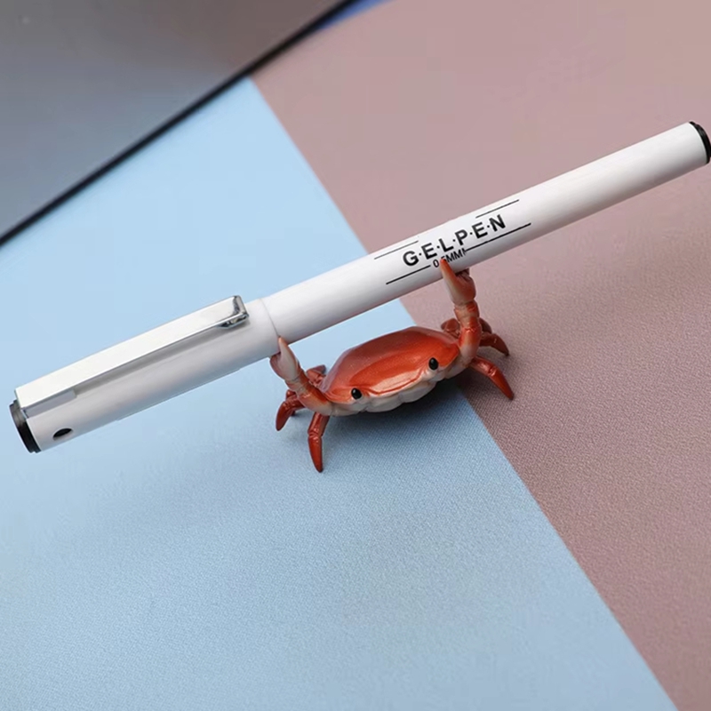 Desk Setup Aesthetic - Porte-stylo en forme de crabe drôle,