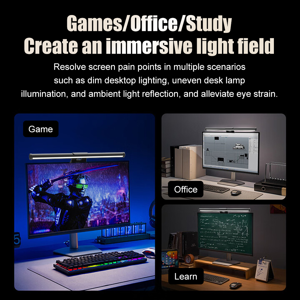 Barre lumineuse LED pour écran - Desk Setup Bedroom avis et prix