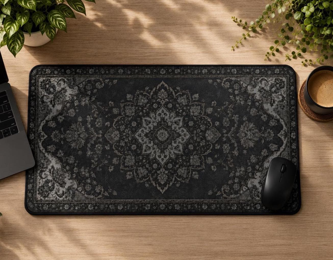 Tapis de bureau noir, tapis de - Desk Setup Dark avis et prix