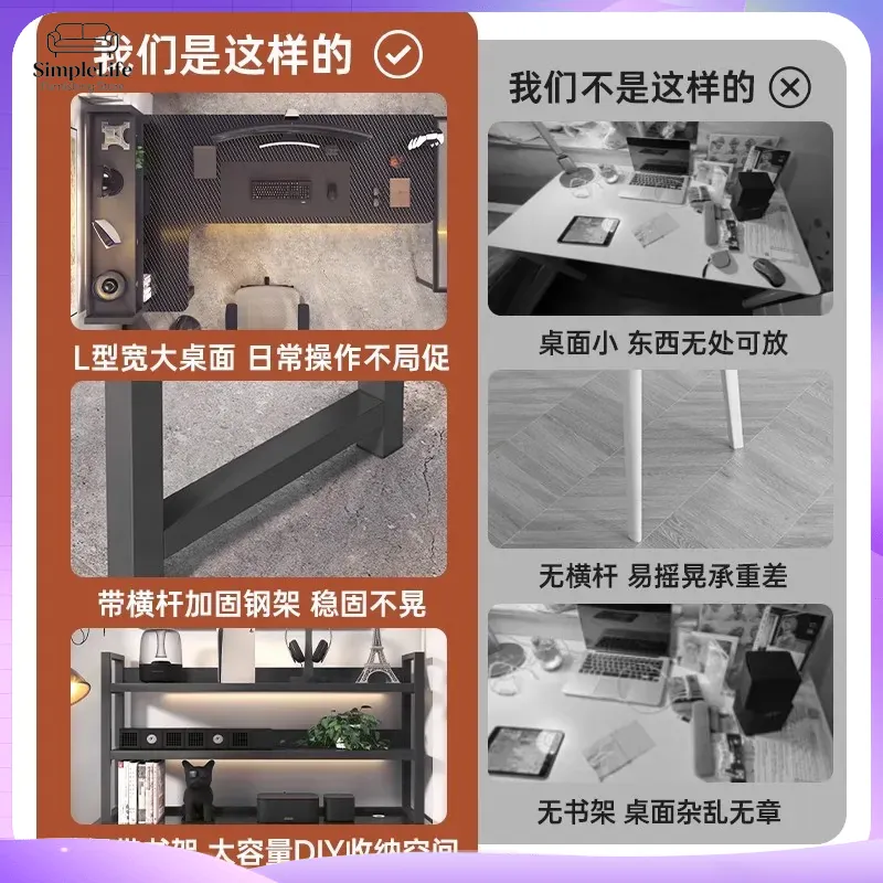 Bureau d'angle pour jeux vidéo - Desk Setup Bedroom avis et prix
