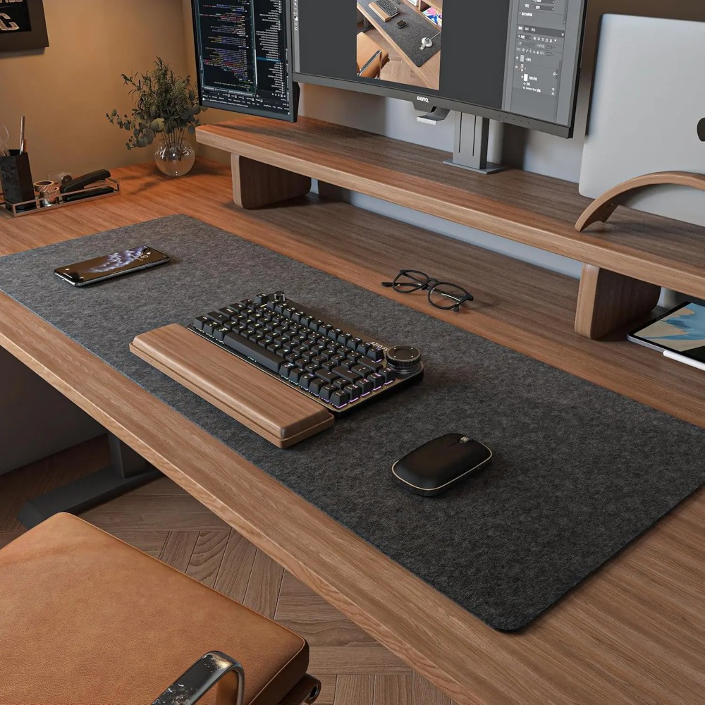 Tapis de bureau en feutre pour - Desk Setup Dark avis et prix