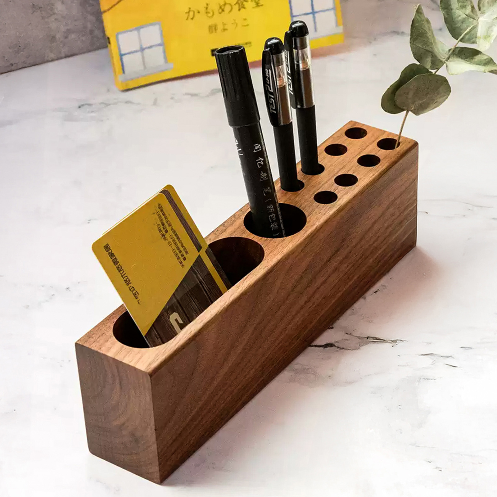 Porte-stylo de bureau en bois  - Desk Setup Aesthetic avis et prix